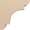 Ekena Millwork 7"W x 28"D x 28"H Thin New Brighton Rough Cedar Woodgrain TimberThane Corbel, Primed Tan CORUR07X28X28NEBRCPR - alternate 3